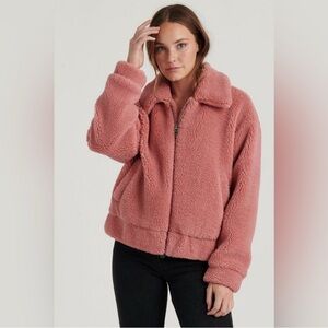 Lucky Brand Blush Teddy Jacket